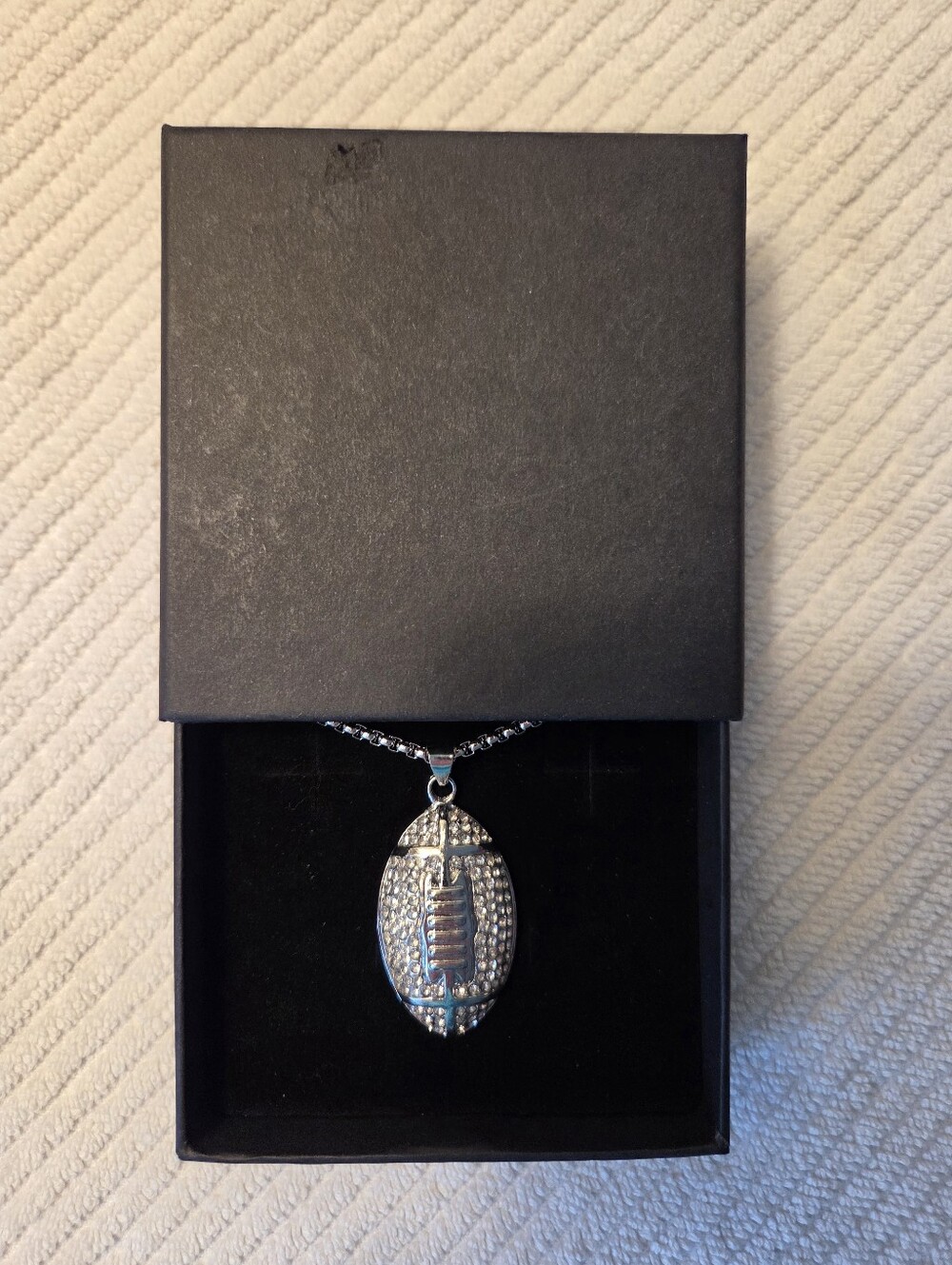 BADA BLING FOOTBALL NECKLACE